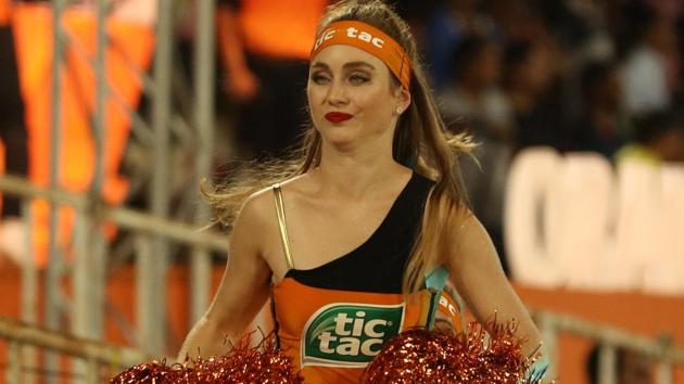 A cheerleader performs during match seven of the Indian Premier League 2018 (IPL 2018). (IPL) 