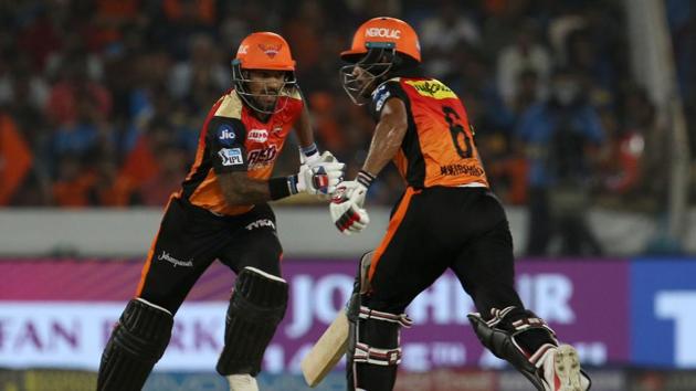 Dhawan and fellow opener Wriddhiman Saha were involved in a 62-run stand. (IPL) 
