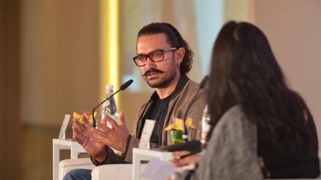Aamir Khan speaking about his growing popularity in the neighbouring country at the first Hindustan Times-Mint Asia Leadership Summit in Singapore.(MintAsia Photo)