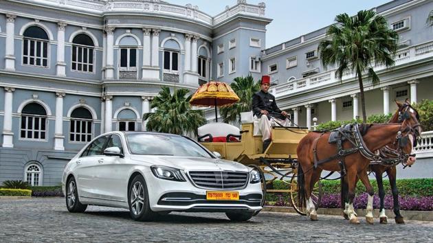 Mercedes-Benz S450 review: The facelift of the S450 - with revised headlamps, tail-lamps, grille, bumpers and wheels -- give the car a slightly more aggressive and imposing look. Mercedes-Benz S450 review: The facelift of the S450 - with revised headlamps, tail-lamps, grille, bumpers and wheels -- give the car a slightly more aggressive and imposing look.