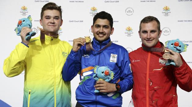 Anish Bhanwala led India’s medal charge in the 2018 Commonwealth Games as he became the youngest-ever shooting gold medallist at the age of 15. (AP)