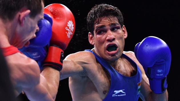 Mohammed Hussamuddin has lost his men’s 56 kg semi-final and has to settle for a bronze medal (AFP)