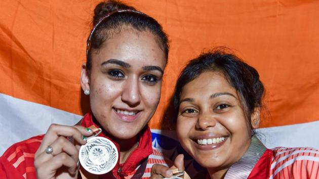 Manika Batra and Mouma Das missed a chance to add to India’s team gold in Table Tennis as they lost 5-11,4-11,5-11 to the Singapore duo of Tianwei Feng and Yu Mengyu in the Table Tennis women’s doubles final . (PTI)