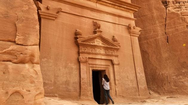 Al-Ula is expected to fully open up to global tourists within three to five years, launching the site as what Saudi officials describe as “a gift to the world”. At least one large museum is planned to be built in Al-Ula. (Fayez Nureldine / AFP) Al-Ula is expected to fully open up to global tourists within three to five years, launching the site as what Saudi officials describe as “a gift to the world”. At least one large museum is planned to be built in Al-Ula. (Fayez Nureldine / AFP)