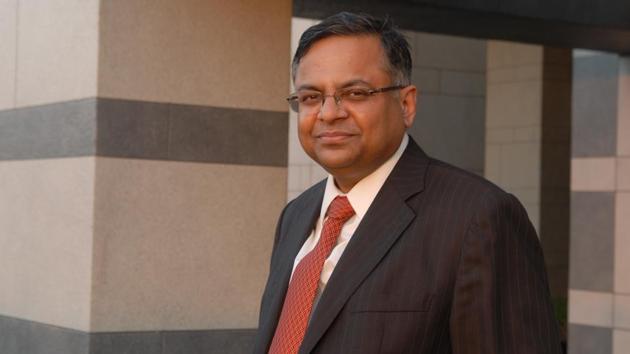 N. Chandrasekaran, Tata Group chairman, photographed at his office in Mumbai.(Hemant Mishra/Mint)