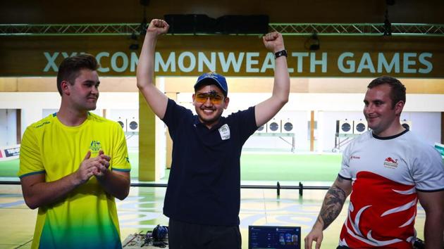 Anish secured the gold medal as he shot down the CWG record in the final with a score of 30 including four series of 5 each. (AFP)