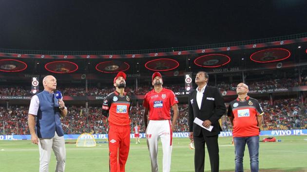 Virat Kohli won the toss and chose to bowl against Kings XI Punjab. (BCCI) Virat Kohli won the toss and chose to bowl against Kings XI Punjab. (BCCI)