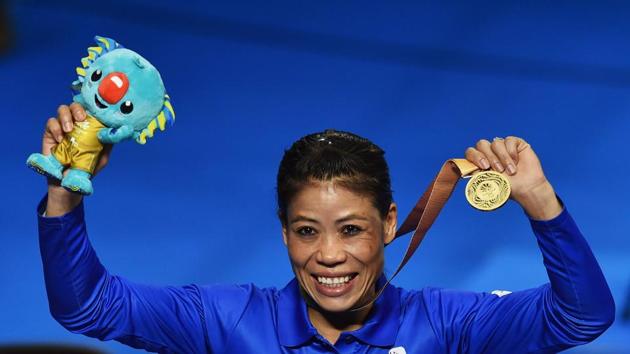 A 5:0 decision in favour of Mary Kom gave India their first gold in boxing at the 2018 Commonwealth Games. (PTI) A 5:0 decision in favour of Mary Kom gave India their first gold in boxing at the 2018 Commonwealth Games. (PTI)
