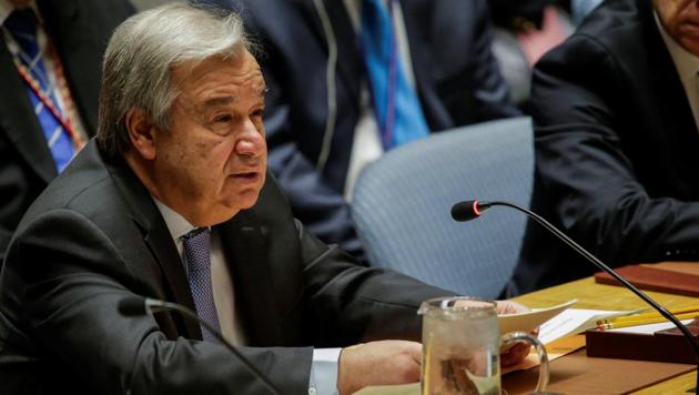 A spokesperson for United Nations Secretary-General Antonio Guterres was responding to a question on the rape and murder of the girl during a daily press briefing at the UN on Friday. (Reuters) A spokesperson for United Nations Secretary-General Antonio Guterres was responding to a question on the rape and murder of the girl during a daily press briefing at the UN on Friday. (Reuters)