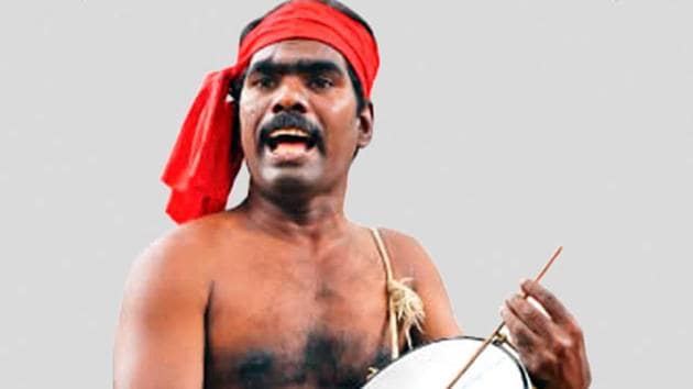 File photo of Tamil Nadu folk singer Kovan.(HT PHOTO)