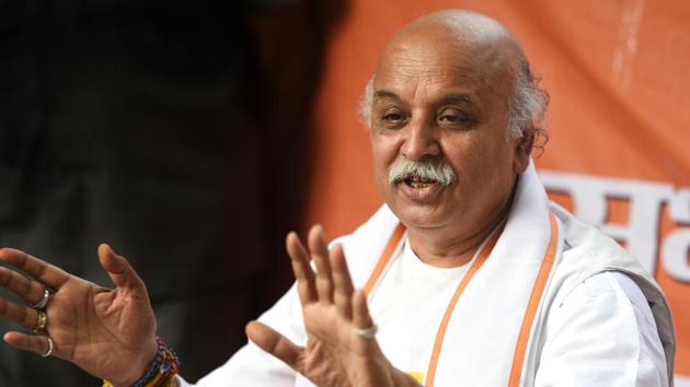 Vishwa Hindu Parishad (VHP) leader Pravin Togadia issued a letter to Prime Minister Narendra Modi during the press conference in New Delhi on March 14, 2018. (Raj K Raj/HT File Photo) Vishwa Hindu Parishad (VHP) leader Pravin Togadia issued a letter to Prime Minister Narendra Modi during the press conference in New Delhi on March 14, 2018. (Raj K Raj/HT File Photo)