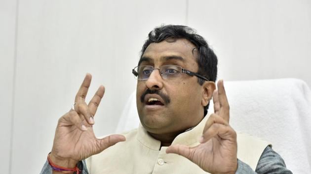 A file photo of Bharatiya Janata Party national general secretary Ram Madhav.(HT File Photo)