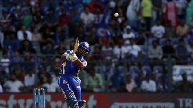Evin Lewis supported Yadav, scoring 48 off just 28 balls.  (BCCI ) 