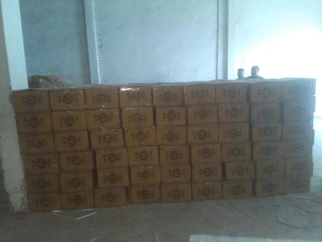 The seized consignment of codine laced cough syrup