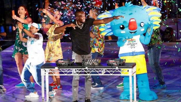 Former Jamaican sprinter Usain Bolts plays the DJ desks during the closing ceremony. (REUTERS) Former Jamaican sprinter Usain Bolts plays the DJ desks during the closing ceremony. (REUTERS)