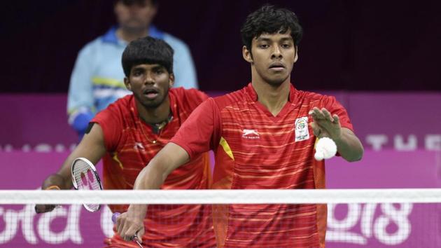 Satwik Rankireddy and Chirag Chandrashekhar Shetty settled for silver in the men’s doubles final badminton event. (REUTERS)