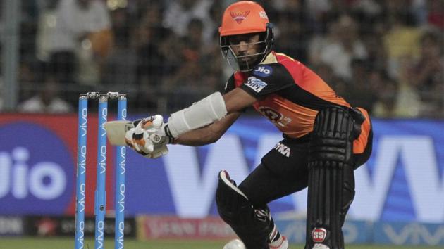 Wriddhiman Saha provided Sunrisers Hyderabad with a perfect start to the run-chase. (AP) Wriddhiman Saha provided Sunrisers Hyderabad with a perfect start to the run-chase. (AP)