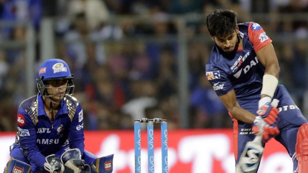 Delhi Daredevils player Shreyas Iyer bats against Mumbai Indians during IPL cricket T20 match in Mumbai, India, Saturday, April 14.(AP) Delhi Daredevils player Shreyas Iyer bats against Mumbai Indians during IPL cricket T20 match in Mumbai, India, Saturday, April 14.(AP)