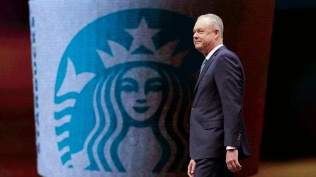 Video of Thursday’s incident showed other patrons telling officers the pair were doing nothing wrong and appeared to have been targeted merely because of their race.(AFP)