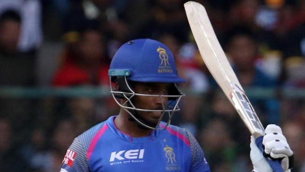 Sanju Samson’s unbeaten 45-ball 92 helped Rajasthan Royals beat Royal Challengers Bangalore by 19 runs for their second win in IPL 2018. (BCCI )