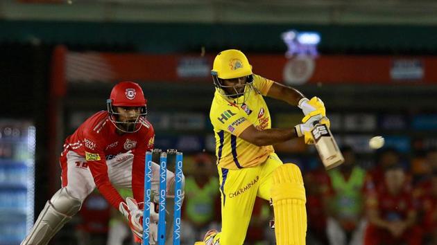 Ambati Rayudu fought hard and scored 49 but Chennai Super Kings fell behind the required rate.  (BCCI) 
