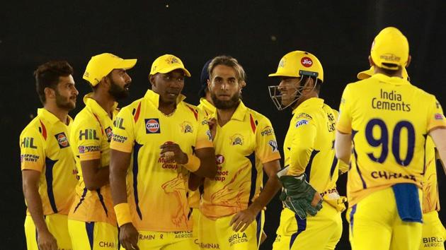 Imran Tahir took two quick wickets to dent Kings XI Punjab as Chennai Super Kings fought back well. (BCCI) 