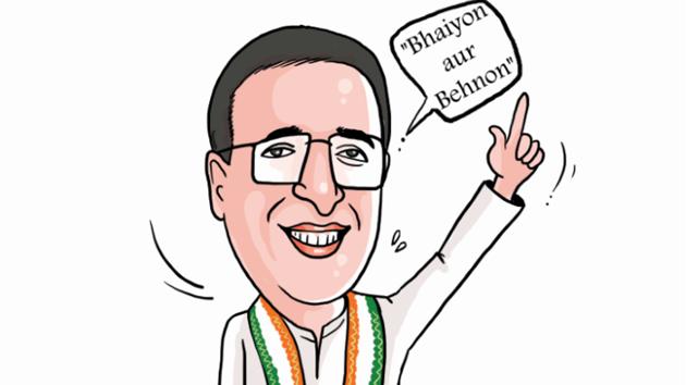 Randeep Surjewala has held 45 political programmes on state-centric issues such as women empowerment, unemployment and farmers’ plight in the past three months, focusing on eight northern and southern districts (Illustration by Daljeet Kaur Sandhu/HT) Randeep Surjewala has held 45 political programmes on state-centric issues such as women empowerment, unemployment and farmers’ plight in the past three months, focusing on eight northern and southern districts (Illustration by Daljeet Kaur Sandhu/HT)