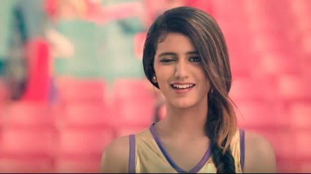 Priya Varrier in an Nestle Munch advertisement.