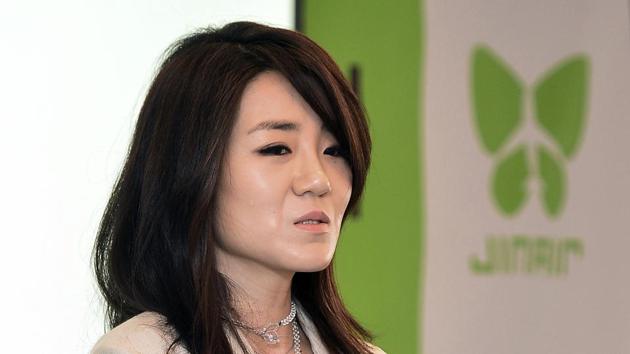Korean Air senior vice-president Cho Hyun-min speaks during a press conference in Seoul, South Korea. (AP File Photo) Korean Air senior vice-president Cho Hyun-min speaks during a press conference in Seoul, South Korea. (AP File Photo)
