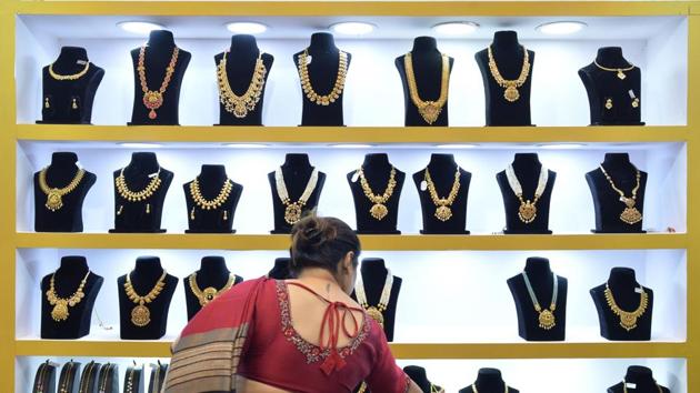 Exports of gems and jewellery stood at around $41.5 billion in the year ended March 31, lower than the $43 billion in the previous financial year. (AFP Photo) Exports of gems and jewellery stood at around $41.5 billion in the year ended March 31, lower than the $43 billion in the previous financial year. (AFP Photo)