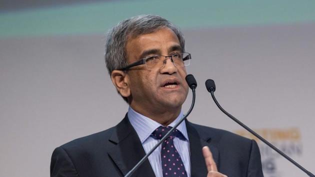 Srinivasan Venkatakrishnan, former chief executive officer of Anglogold Ashanti Ltd., gestures as he speaks during a presentation in Cape Town, South Africa.(Halden Krog/Bloomberg) Srinivasan Venkatakrishnan, former chief executive officer of Anglogold Ashanti Ltd., gestures as he speaks during a presentation in Cape Town, South Africa.(Halden Krog/Bloomberg)