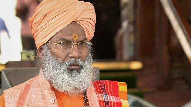 File photo of Bharatiya Janata Party MP Sakshi Maharaj.(PTI photo)