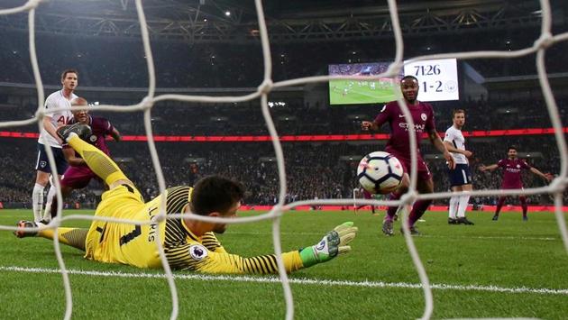 Manchester City never looked troubled vs Tottenham, sealing a win that saw them extend their lead at the top of the table to 16 points. (REUTERS) Manchester City never looked troubled vs Tottenham, sealing a win that saw them extend their lead at the top of the table to 16 points. (REUTERS)