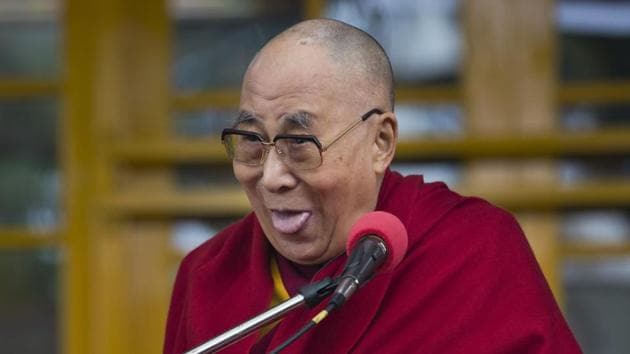 Tibetan spiritual leader Dalai Lama gestures as he speaks at the Tsuglakhang temple in Dharmsala. The Tibetan leader spoke to a group of Indian and foreign tourists on secular ethics and the importance of tolerance in the 21st century. (Ashwini Bhatia / AP) Tibetan spiritual leader Dalai Lama gestures as he speaks at the Tsuglakhang temple in Dharmsala. The Tibetan leader spoke to a group of Indian and foreign tourists on secular ethics and the importance of tolerance in the 21st century. (Ashwini Bhatia / AP)
