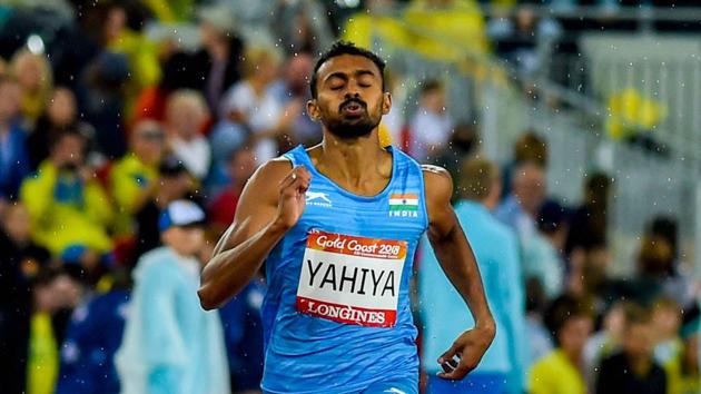 Muhammed Anas broke the India’s national record in men’s 400m final at the 2018 Commonwealth Games.(PTI)