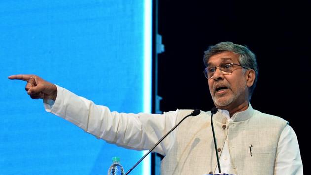 File photo of Nobel Laureate and human rights activist Kailash Satyarthi.(AFP photo)