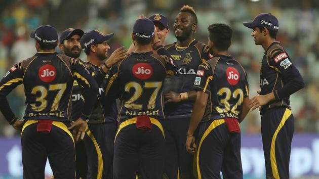 Andre Russell’s 12-ball 41 helped Kolkata Knight Riders crush Delhi Daredevils by 71 runs in an IPL 2018 clash at the Eden Gardens on Monday.(BCCI)