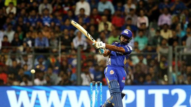 Evin Lewis helped Rohit immensely as the West Indies left-hander struck a couple of big hits to near his fifty. (BCCI)