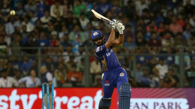 Rohit Sharma blasted a fifty off just 32 balls as Royal Challengers Bangalore wilted under the onslaught. (BCCI)