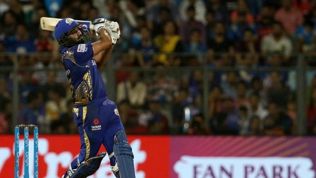 Rohit Sharma tore the Royal Challengers Bangalore bowling apart in the death overs as Mumbai Indians neared 200. (BCCI)