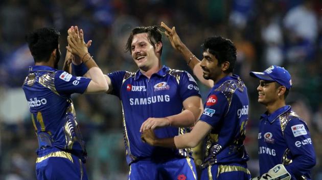 Mitchell McCleneghan delivered an even bigger blow when he had the dangerous AB de Villiers dismissed for just 1. (BCCI)