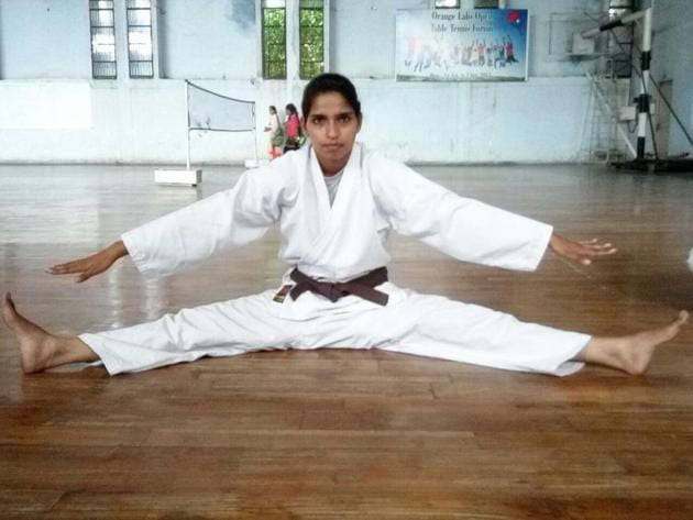 Neha Jangra recently won a silver medal in the 25th Haryana State Karate Championship.