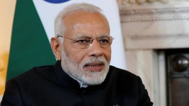 Prime Minister Narendra Modi attends a bilateral meeting with Britain's Prime Minister Theresa May, at 10 Downing Street in London, April 18, 2018.(Reuters Photo)