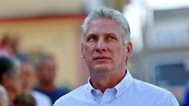 Cuba's First Vice-President Miguel Diaz-Canel stands in line before casting his vote during an election of candidates for the national and provincial assemblies, in Santa Clara, Cuba March 11, 2018.(Reuters Photo) Cuba's First Vice-President Miguel Diaz-Canel stands in line before casting his vote during an election of candidates for the national and provincial assemblies, in Santa Clara, Cuba March 11, 2018.(Reuters Photo)