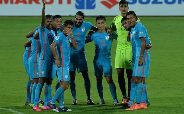 The Indian football team will face Maldives and Sri Lanka in the group stages of its SAFF Cup title defence in Bangladesh later this year.(AFP/Getty Images)