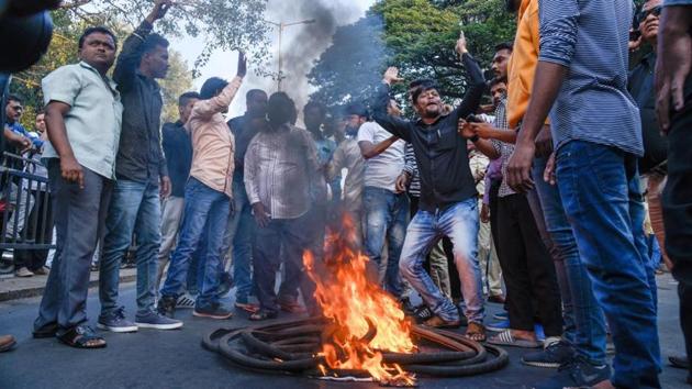 The raids were against prominent activists and lawyers in connection with their alleged links to the violence which occurred at Bhima Koregaon on January 1.(HT File Photo)