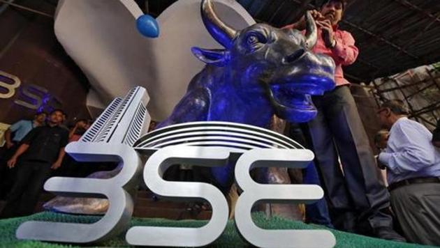 The BSE Sensex had risen 1,375.99 points, or 4.17% in the previous nine sessions.(Reuters File Photo)