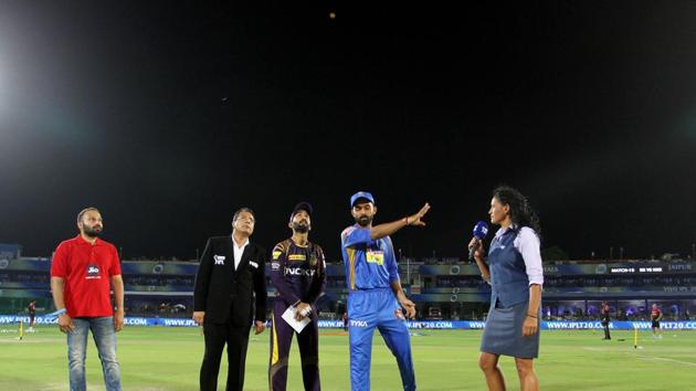 KKR captain Dinesh Karthik won the toss and opted to field. (BCCI ) KKR captain Dinesh Karthik won the toss and opted to field. (BCCI )
