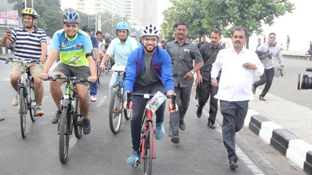 Yuva Sena chief Aaditya Thackeray had flagged off the project in December 2017.(HT File)