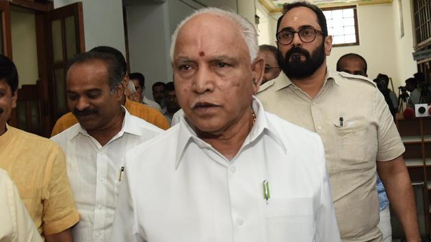 BJP’s chief ministerial candidate BS Yeddyurappa.(HT/File Photo)
